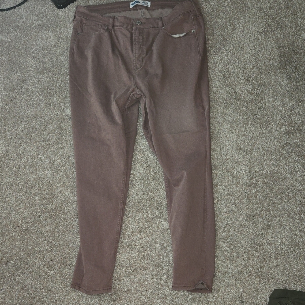 Old Navy Dusty Rose Skinny Jeans Stretchy Fit